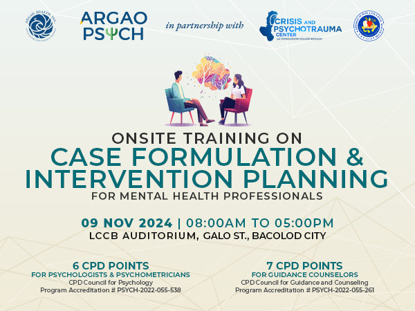 Onsite Training on Case Formulation and Intervention Planning - Bacolod