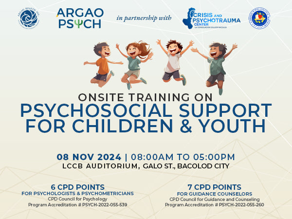 Onsite Training on Psychosocial Support for Children and Youth - Bacolod