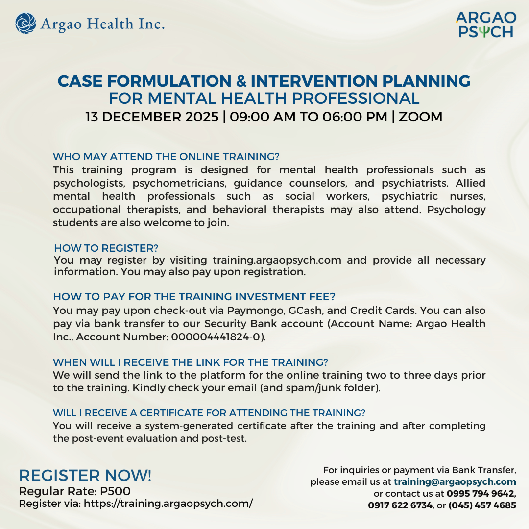 Online Training on Case Formulation and Intervention Planning for Mental Health Professionals
