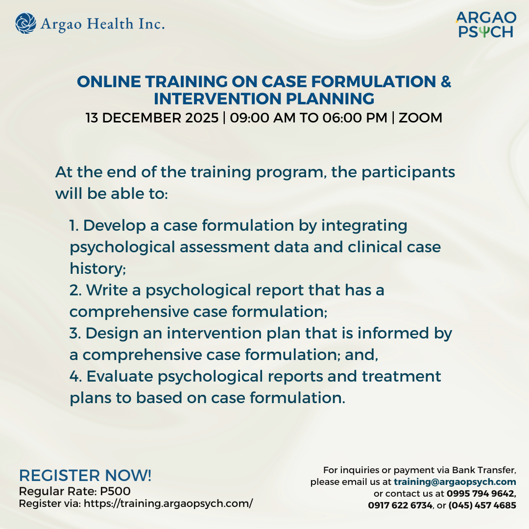Online Training on Case Formulation and Intervention Planning for Mental Health Professionals